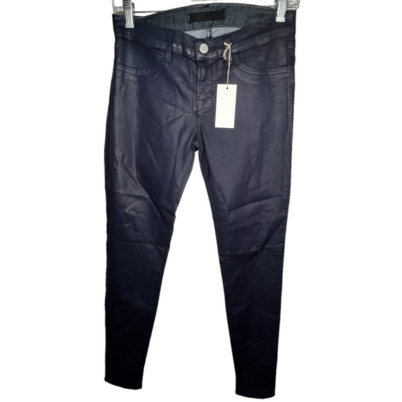 J Brand Navy Waxed Leggings‎ nwt - Picture 1 of 10